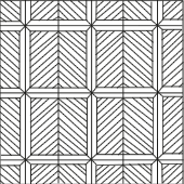 Motifs de pose de parquet contrecollé : Point de Hongrie encadré - Zolpan